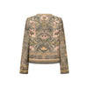 INTO THE EAST 25 Autumn/Winter Tussah Silk Silver Lotus Button Suit Short Jacket ITE-E1DGAW009GR21SU-LV Green